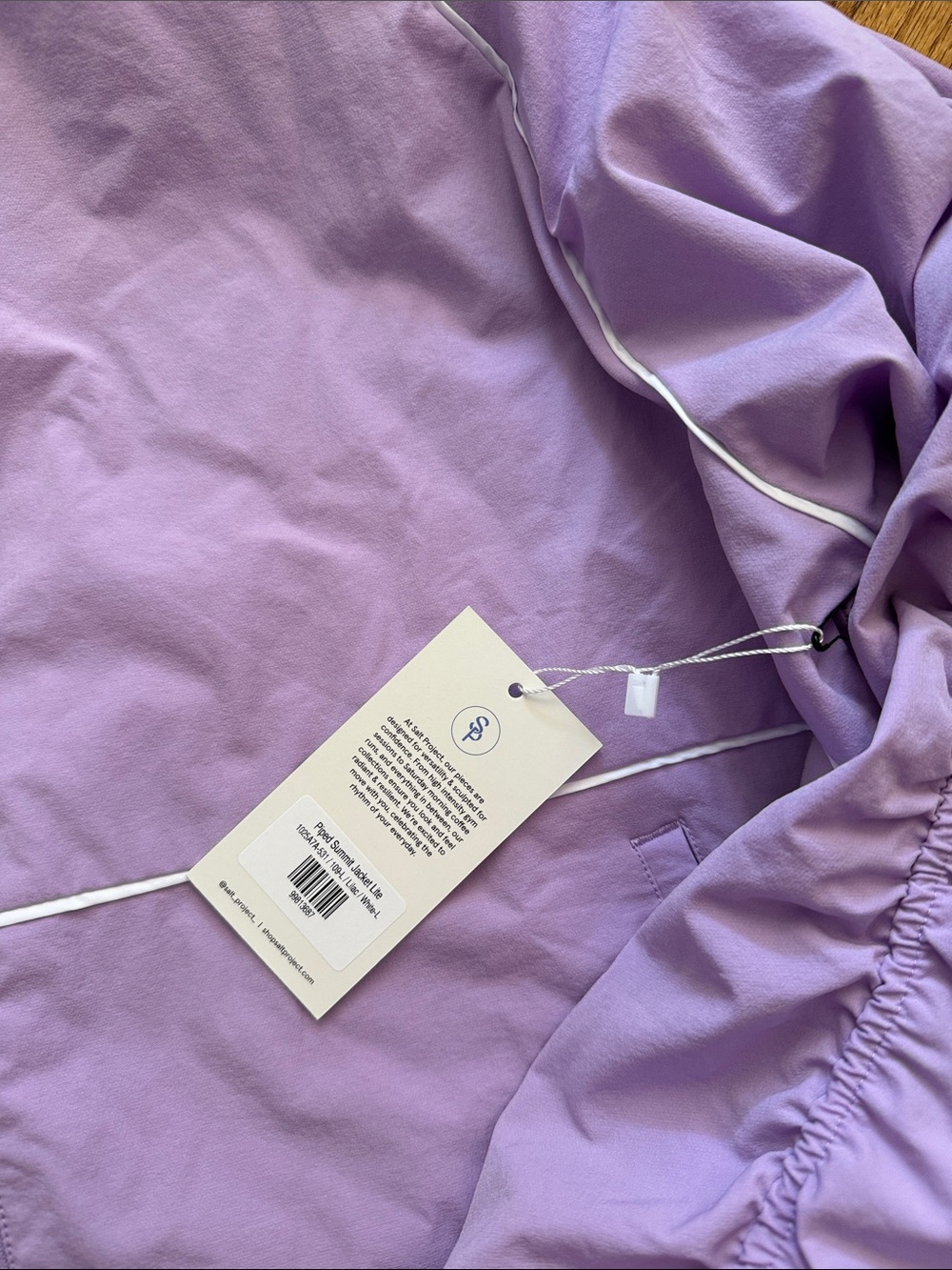 Salt Project Piped Summit Jacket Lite, Lilac - Picture 2 of 4